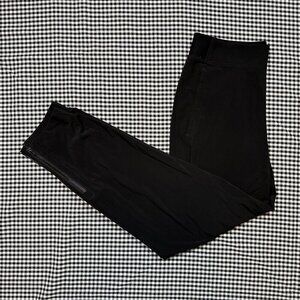 Athleta Slim High Rise Black Pants Joggers with Zipper Leg Size 4 - Travel